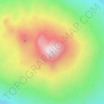 توسيدي Toussidé topographic map, elevation, terrain