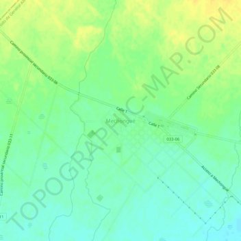 Mechongué topographic map, elevation, terrain