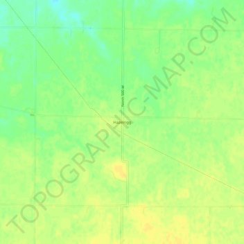 Hazelrigg topographic map, elevation, terrain