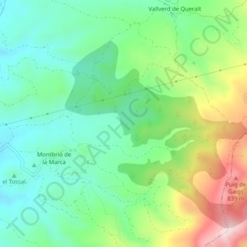 l'Arassa topographic map, elevation, terrain
