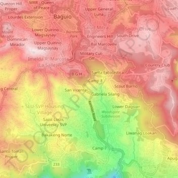 Poliwes topographic map, elevation, terrain