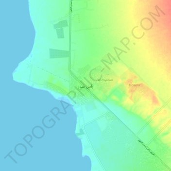 Sudr Cape topographic map, elevation, terrain