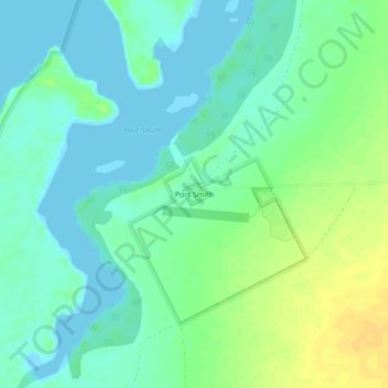 Port Smith topographic map, elevation, terrain