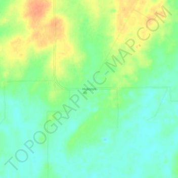 Hickston topographic map, elevation, terrain