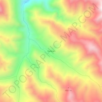 Rumbak topographic map, elevation, terrain