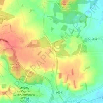 Ireland topographic map, elevation, terrain