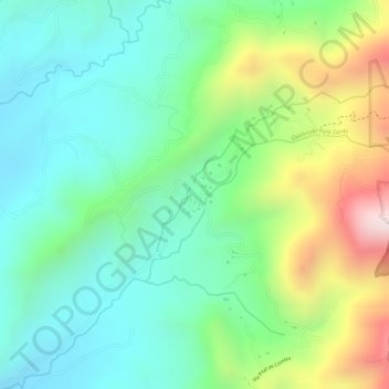 Pital de Combia topographic map, elevation, terrain