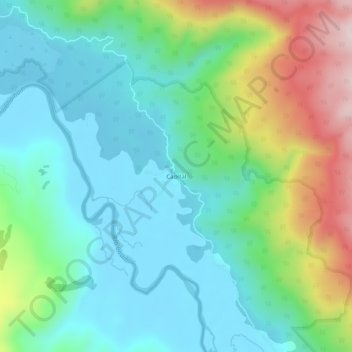 Cadillal topographic map, elevation, terrain
