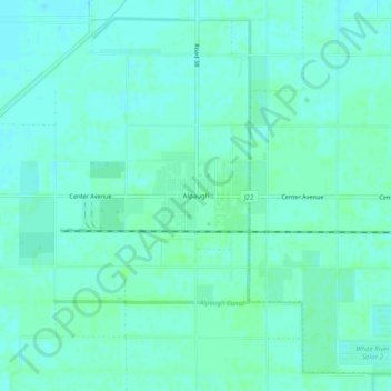 Alpaugh topographic map, elevation, terrain