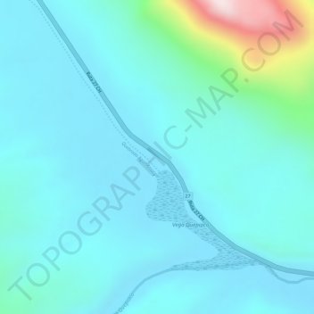 Quepiaco topographic map, elevation, terrain