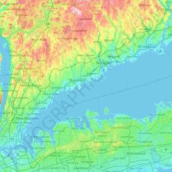 Bold Rock topographic map, elevation, terrain