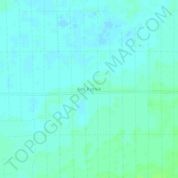 Aek Korsik topographic map, elevation, terrain