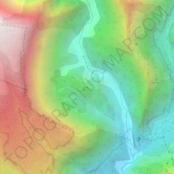 l'Éperon topographic map, elevation, terrain