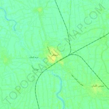 Manuf topographic map, elevation, terrain