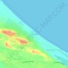 Praia Bela topographic map, elevation, terrain