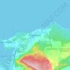 Guardalavaca topographic map, elevation, terrain