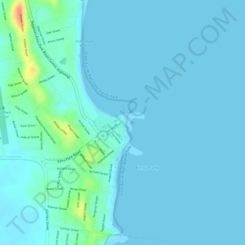 Kele Park topographic map, elevation, terrain