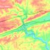 Coatesville topographic map, elevation, terrain