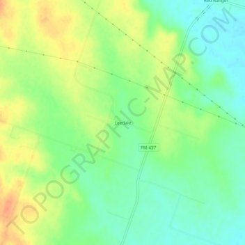Leedale topographic map, elevation, terrain