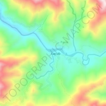 Poblacion topographic map, elevation, terrain