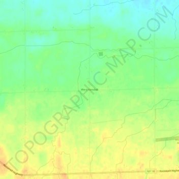 West Kendall topographic map, elevation, terrain