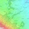 Prigen topographic map, elevation, terrain