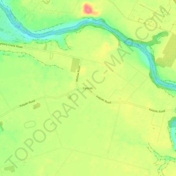 Kaipaki topographic map, elevation, terrain