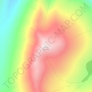 Mount Snowdon topographic map, elevation, terrain