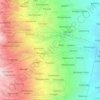 Gondang topographic map, elevation, terrain