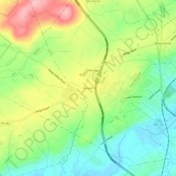 Almont topographic map, elevation, terrain