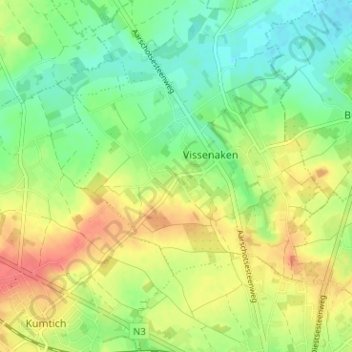 Sint-Pieter topographic map, elevation, terrain