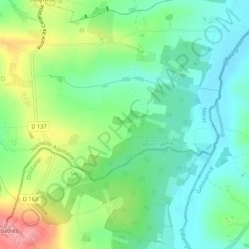 Boys topographic map, elevation, terrain