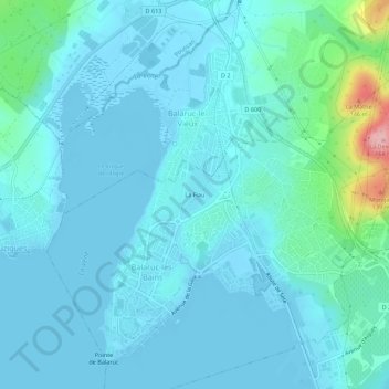 La Fiau topographic map, elevation, terrain