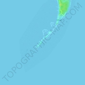 Mount Villingili topographic map, elevation, terrain