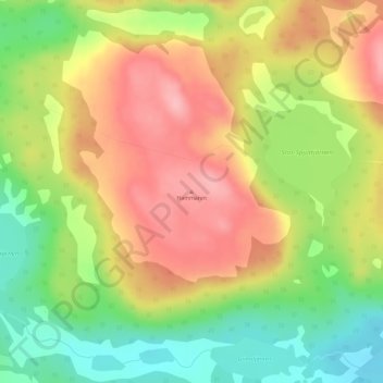 Hammaren topographic map, elevation, terrain