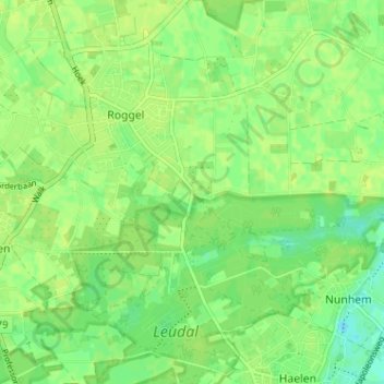 Op de Bos topographic map, elevation, terrain