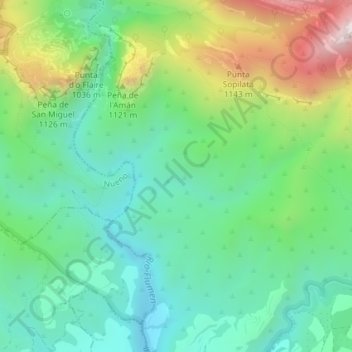 Los Carneros topographic map, elevation, terrain