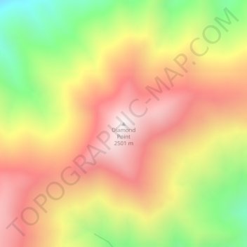 Diamond Point topographic map, elevation, terrain
