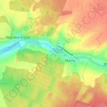 Labarre topographic map, elevation, terrain
