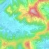 Selva topographic map, elevation, terrain