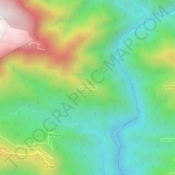 Sohkhmi topographic map, elevation, terrain