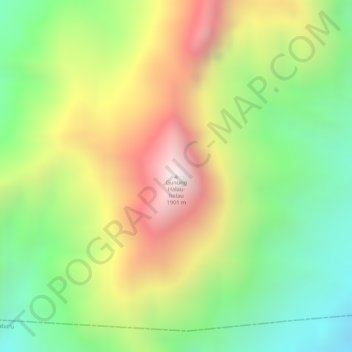 Mount Halau-halau topographic map, elevation, terrain