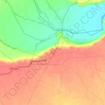 Sayad topographic map, elevation, terrain