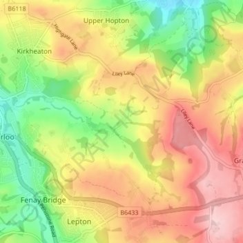 Houses Hill topographic map, elevation, terrain