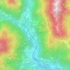 Vernetto topographic map, elevation, terrain