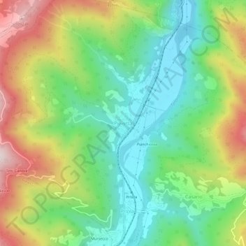 Pievetta topographic map, elevation, terrain