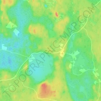 Murtojärvi topographic map, elevation, terrain
