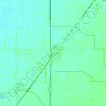 Congupna topographic map, elevation, terrain