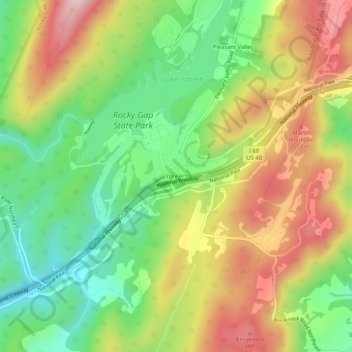 Yonkers topographic map, elevation, terrain