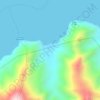 Playa Copey topographic map, elevation, terrain